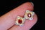 14K GOLD 0.62 CTW NATURAL RUBY & DIAMOND EARRINGS