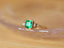 14K GOLD 1.56 CTW NATURAL EMERALD & DIAMOND RING