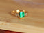 14K GOLD 1.56 CTW NATURAL EMERALD & DIAMOND RING