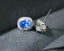 14K GOLD 1.91 CTW NATURAL SAPPHIRE & DIAMOND EARRINGS