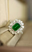 14K GOLD 1.94 CTW NATURAL EMERALD & DIAMOND RING