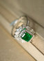 14K GOLD 1.94 CTW NATURAL EMERALD & DIAMOND RING