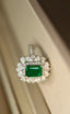 14K GOLD 1.94 CTW NATURAL EMERALD & DIAMOND RING