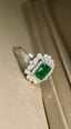 14K GOLD 1.94 CTW NATURAL EMERALD & DIAMOND RING