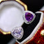 14K GOLD 1.78 CTW NATURAL SAPPHIRE & DIAMOND EARRINGS