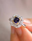 14K GOLD 1.16 CT NATURAL SAPPHIRE & DIAMOND RING