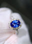 14K GOLD 1.07 CTW NATURAL SAPPHIRE & DIAMOND RING