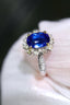 14K GOLD 1.07 CTW NATURAL SAPPHIRE & DIAMOND RING