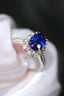 14K GOLD 1.07 CTW NATURAL SAPPHIRE & DIAMOND RING
