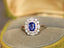 14K GOLD 2.39 CTW NATURAL SAPPHIRE & DIAMOND RING