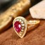 14K GOLD 1.18 CTW NATURAL RUBY & DIAMOND RING