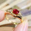 14K GOLD 1.25 CTW NATURAL RUBY & DIAMOND RING