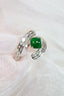 14K GOLD 1.41 CTW NATURAL EMERALD & DIAMOND RING