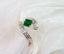 14K GOLD 1.41 CTW NATURAL EMERALD & DIAMOND RING