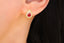 14K GOLD 0.74 CTW NATURAL RUBY & DIAMOND EARRINGS