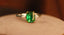 14K GOLD 1.40 CTW NATURAL EMERALD & DIAMOND RING