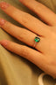 14K GOLD 1.40 CTW NATURAL EMERALD & DIAMOND RING