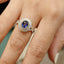 14K GOLD 1.47 CTW NATURAL SAPPHIRE & DIAMOND RING