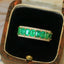 14K GOLD 2.04 CTW NATURAL EMERALD & DIAMOND RING