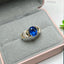 14K GOLD 2.49 CTW NATURAL SAPPHIRE & DIAMOND RING