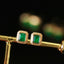 14K GOLD 0.6 CT NATURAL EMERALD EARRINGS