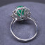 14K GOLD 3.46 CTW NATURAL EMERALD & DIAMOND RING