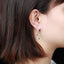 14K GOLD 0.5 CT VIVID GREEN NATURAL EMERALD & DIAMOND EARRINGS