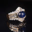 14K GOLD 3.78 CTW NATURAL SAPPHIRE & DIAMOND RING