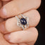 14K GOLD 3.78 CTW NATURAL SAPPHIRE & DIAMOND RING