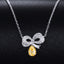 14K GOLD 0.21 CTW NATURAL YELLOW DIAMOND & DIAMOND NECKLACE