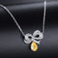 14K GOLD 0.21 CTW NATURAL YELLOW DIAMOND & DIAMOND NECKLACE