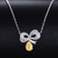 14K GOLD 0.21 CTW NATURAL YELLOW DIAMOND & DIAMOND NECKLACE