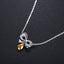 14K GOLD 0.21 CTW NATURAL YELLOW DIAMOND & DIAMOND NECKLACE