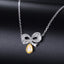14K GOLD 0.21 CTW NATURAL YELLOW DIAMOND & DIAMOND NECKLACE