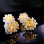 14K GOLD 1 CT NATURAL COLOR DIAMOND EARRINGS