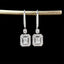 GIA CERTIFIED 14K GOLD 1.05 CTW NATURAL G VS2 RADIANT DIAMOND EARRINGS