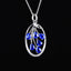 14K GOLD 2.09 CTW NATURAL SAPPHIRE & DIAMOND PENDANT( WITHOUT CHAIN )