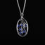 14K GOLD 2.09 CTW NATURAL SAPPHIRE & DIAMOND PENDANT( WITHOUT CHAIN )