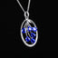 14K GOLD 2.09 CTW NATURAL SAPPHIRE & DIAMOND PENDANT( WITHOUT CHAIN )