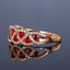 14K GOLD 0.74 CTW NATURAL RUBY & DIAMOND RING