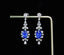 14K GOLD 5.07 CTW NATURAL SAPPHIRE & DIAMOND EARRINGS