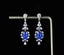 14K GOLD 5.07 CTW NATURAL SAPPHIRE & DIAMOND EARRINGS