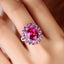 14K GOLD 5.49 CTW NATURAL TOURMALINE & DIAMOND RING