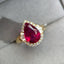 14K GOLD 4.67 CTW NATURAL TOURMALINE & DIAMOND RING