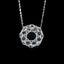 14K GOLD 1.39 CT NATURAL SAPPHIRE & SAPPHIRE NECKLACE