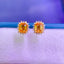 14K GOLD 1.16 CTW NATURAL SAPPHIRE & DIAMOND EARRINGS