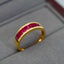 14K GOLD 2.2 CT NATURAL RUBY & DIAMOND RING