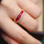 14K GOLD 2.2 CT NATURAL RUBY & DIAMOND RING