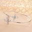 14K GOLD 0.32 CT NATURAL H DIAMOND BANGLE