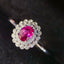 14K GOLD 0.55 CT NATURAL RUBY & DIAMOND RING